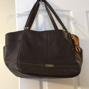 Leather Coach handbag